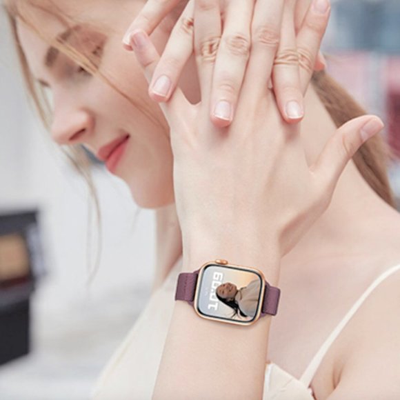 Apple Watch SLIM Nylon Band - BURGUNDY - 38mm/40mm/41mm - Picture 5 of 5